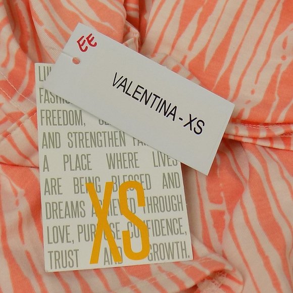 LuLaRoe Valentina Button Front Top Size XS NWT - Picture 8 of 12